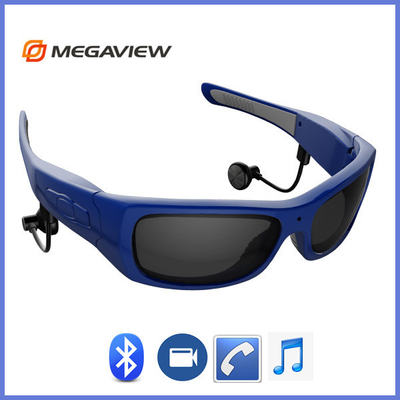Μπλε γυαλιά κατασκόπων ασφάλειας με τα κρυμμένα παράθυρα XP υποστήριξης καμερών HD/Vista/7/8
