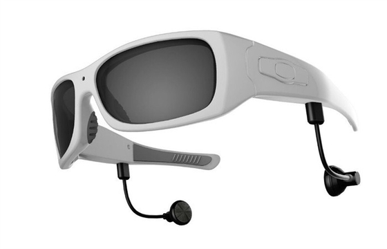 Άσπρο πλαίσιο 1280 γυαλιά βιντεοκάμερων Χ 720p HD για Bicyling, αλιεία, ταξίδι, κυνήγι